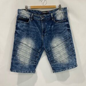 SouthPole Bleached Wash Slim Shorts